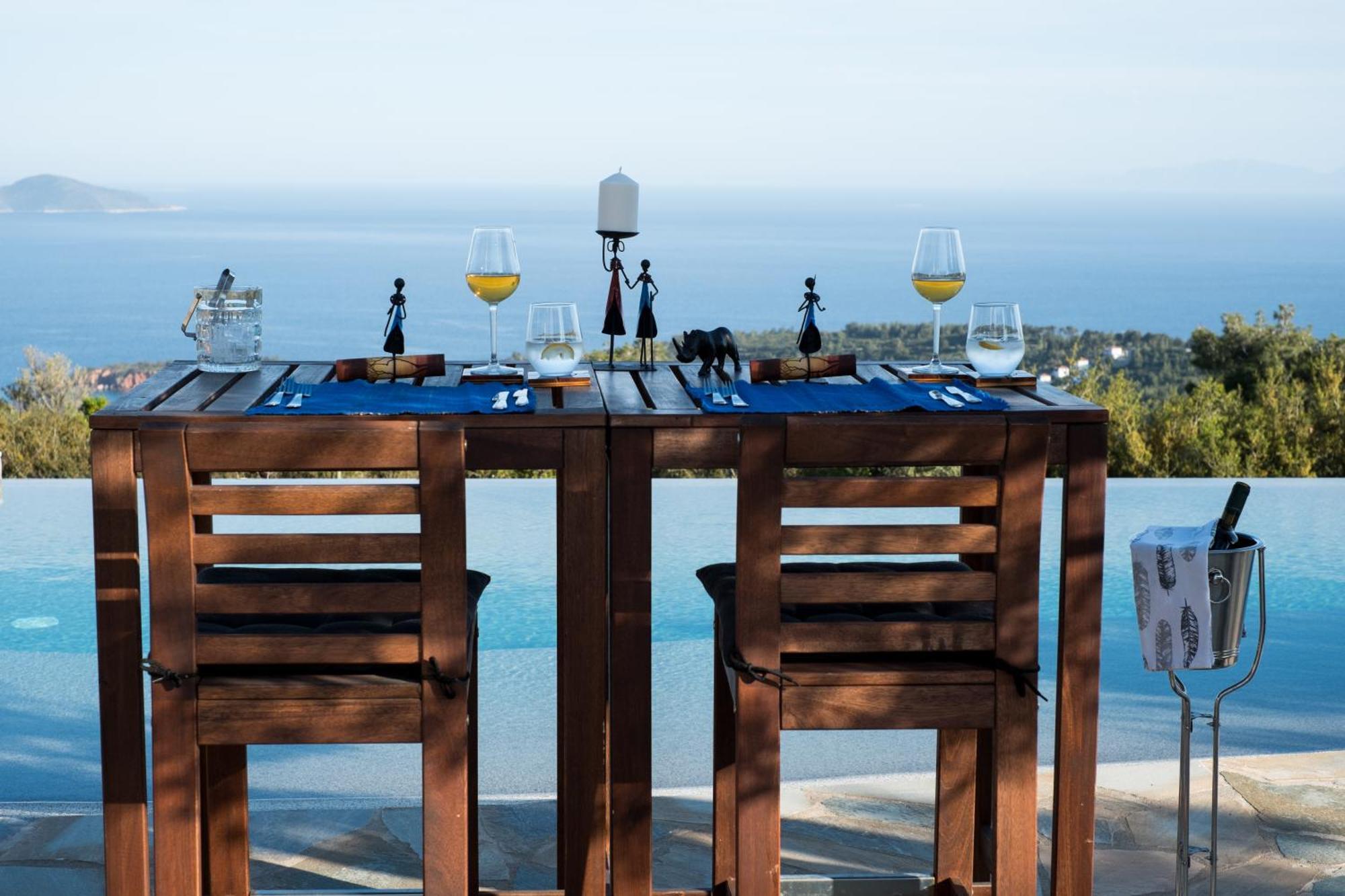 The Infinity 180 Luxury Suites Milia Buitenkant foto